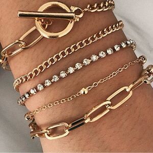 JUST IN❤️Elegant Gold-Tone Bracelet Set